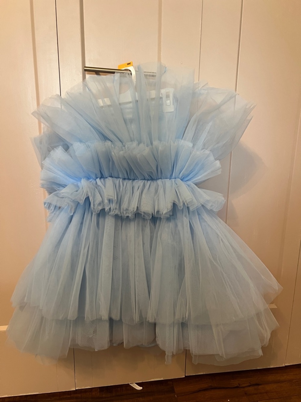 Fashion Nova Light Blue Tulle Mini Dress